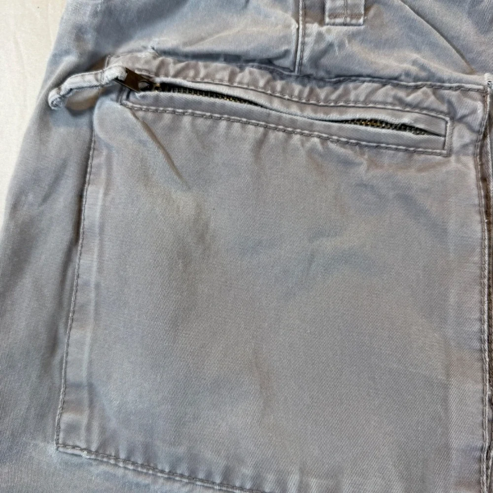 Old Navy Surplus Co Mens Gray Chino Vintage Shorts 34 Distressed Grunge Skate‎